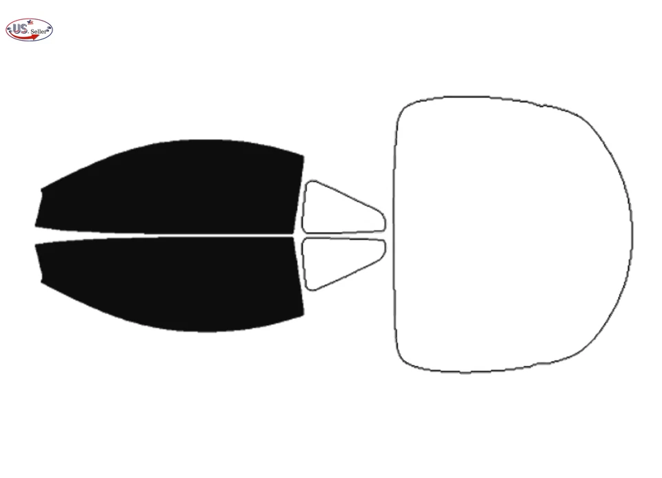 Kit de película de tinte de ventana de 2 capas precortada para Mitsubishi Eclipse 1995-1999 Foto 2 de 4