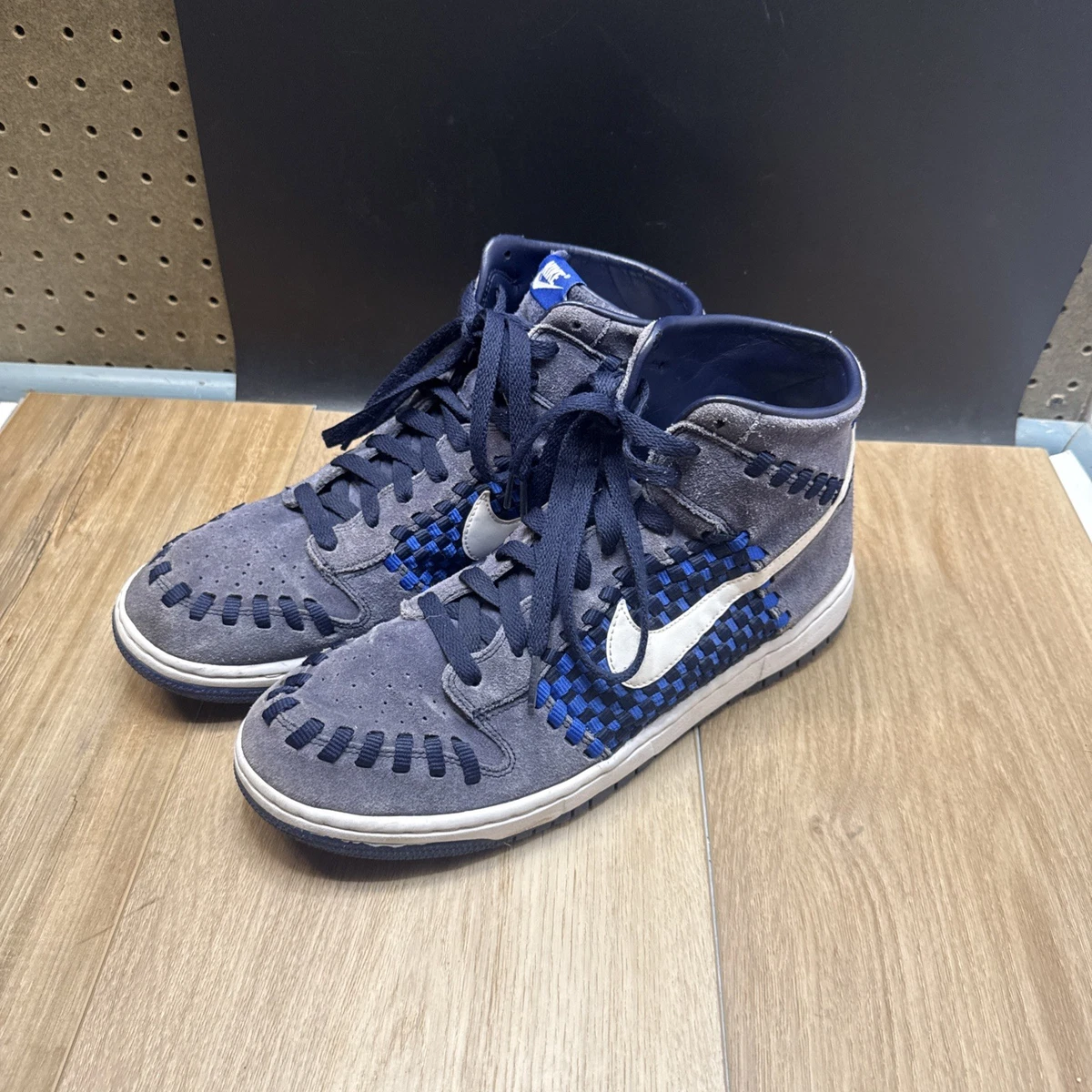 Nike Dunk Woven High Photo Blue for Sale | Authenticity Guaranteed