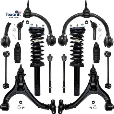 Detroit Axle - Front 14Pc Suspension Kit 2005-2010 Jeep Grand Cherokee Commander
