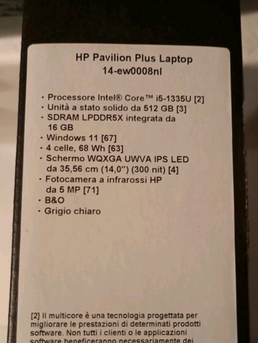 Notebook HP Pavilion Plus 14-ew008nl - In GARANZIA - Imagen 13 de 14