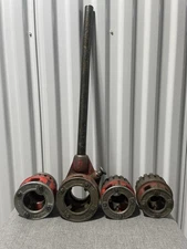 Ridgid 12-R Die 4 Piece Set Pipe Threader Treading Machine 1, 1 1/4, 1 1/2, 2