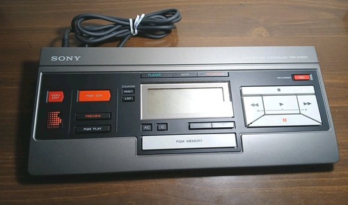Vintage Sony Video Editing Controller, RM-E100V BETAMAX VHS EDITOR NOT TESTED