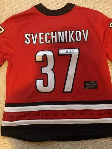 Andrei Svechnikov Carolina Hurricanes Autographed Fanatics Jersey NHL