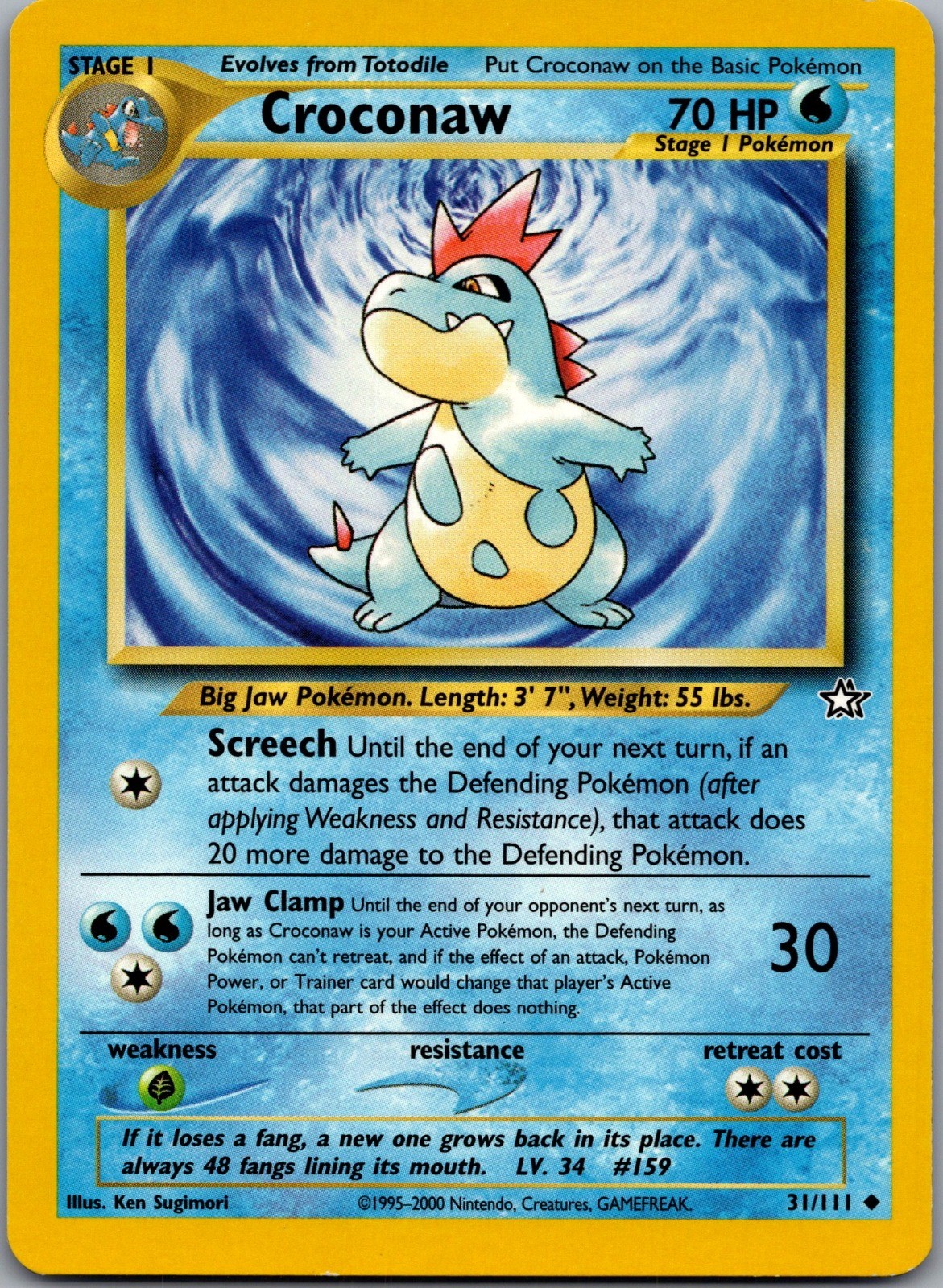 Croconaw (31) Uncommon Neo Genesis 031/111 LP