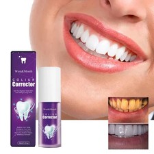 Purple Whitening Toothpaste for Stain Removal, Gum Care Fresh Breath