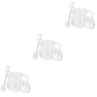 3 Sets Honig Mini Gläser Topf Honigbehälter Honigglas Mit Taucher