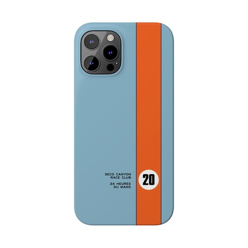 Coque fine iPhone 16/Pro/Max inspirée de Gulf Racing - Porsche Ford GT40 McQueen - Photo 59 sur 73