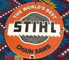 Vintage Stihl Chain Saw Porcelain Sales Service Gas Station Hardware Store Sign
