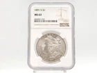 1891-S NGC MS63 Morgan Silver **SEMI-KEY DATE INCREDIBLE STRIKE** 61-015