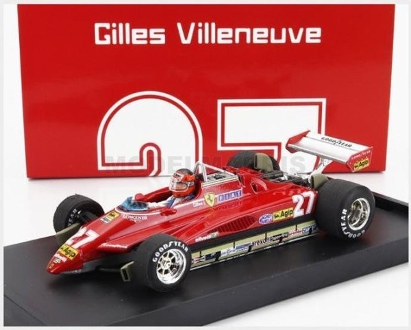 Brumm R593-CH-UPD-2024 Ferrari - F1 126C2 N 27 Brazilian Gp 1982 Gilles Villeneu-image