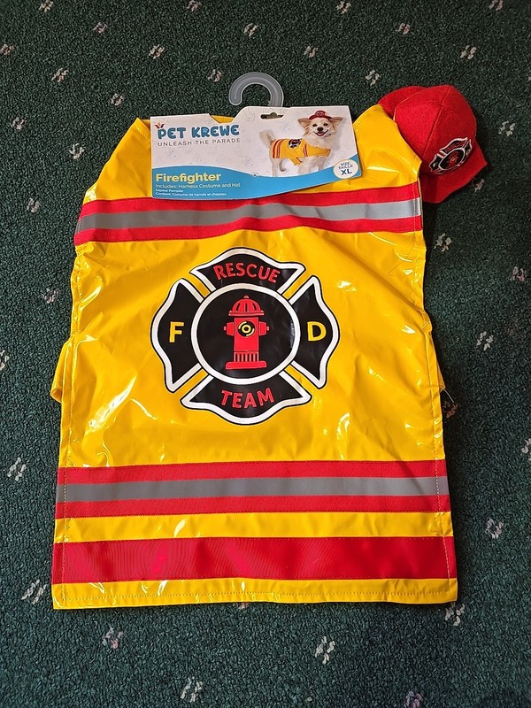 Dog Firefighter XL Costume, Brand New With Tags