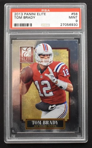 Tom Brady 2013 Panini Elite #58 New England Patriots PSA 9 MINT