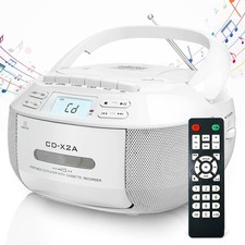 Greadio CD Player Boombox Cassette Player Combo with Bluetooth,AM/FM Radio,St...