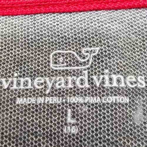 Vineyard Vines 1/4 Zip Red Sweater Jacket Pullover Pima Cotton Kids Size L (16) - Picture 5 of 10