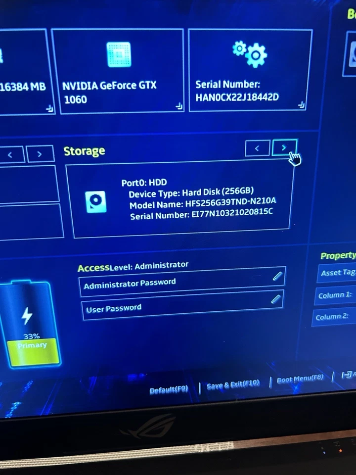 Asus ROG GL703V 17.3" i7-7700HQ 2.8GHz 16GB RAM 1TB SSD GeForce GTX 1060 - Image 4 of 4