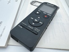 Sony ICD-UX533FA 4GB Digital Voice Recorder FM Radio microSD Box Manual Tested