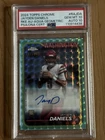 2024 Topps Chrome - Rookie Autographs Jayden Daniels  Aqua Geometric PSA 10 /199