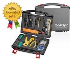 11-in-1 Network Tool Kit - RJ45 Crimping Tool, Tester, Punch Down, Stripper, Cut