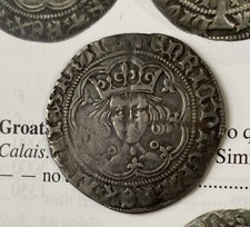1422-1430 Henry VI Annulet Issue Groat  Calais Mint S.1836 Ref N503