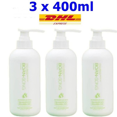 3x BORN-SONG Collagen Hair Structure Locking Shampoo for Straightened/Permed