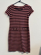 Talbots Petite Striped Midi Dress. Short Sleeve Pullover Size Petite Medium