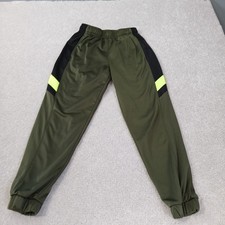 Athletic Works Boys Kids Olive and Black Joggers size Large 10/12