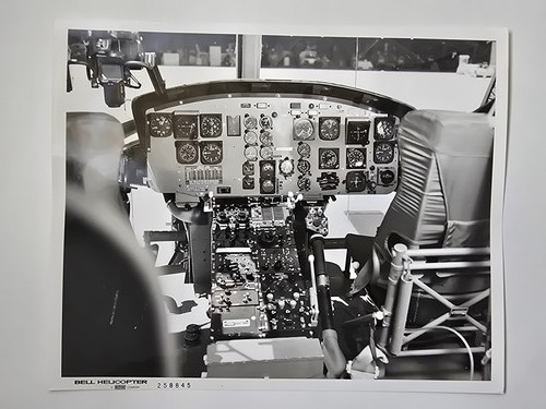 West Germany FRG Bell UH-1D 64-13662 Cockpit Gunsight 1966 Vintage 8x10 Photo