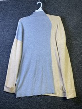 NWT Cara Santana X Nine West Colorblock Turtleneck Sweater Tan Gray Sz XL 2X