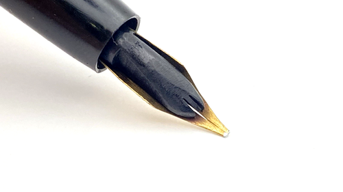PLUMA ESTILOGRÁFICA PARKER JOINTLESS 023 DE COLECCIÓN EN BHR 14K CURSIVA ANCHA NUEVA EN CAJA EE. UU. - Imagen 8 de 12
