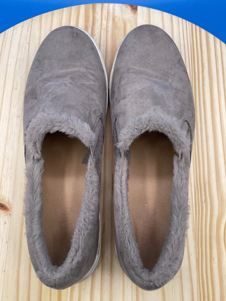 Zapatos para mujer Brash Devonne talla 10 gris gamuza cuero sin cordones punta cerrada Foto 4 de 4