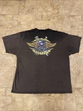 Vintage United States Marine Corps Recon T Shirt Black Sun Faded USMC Sz 2X