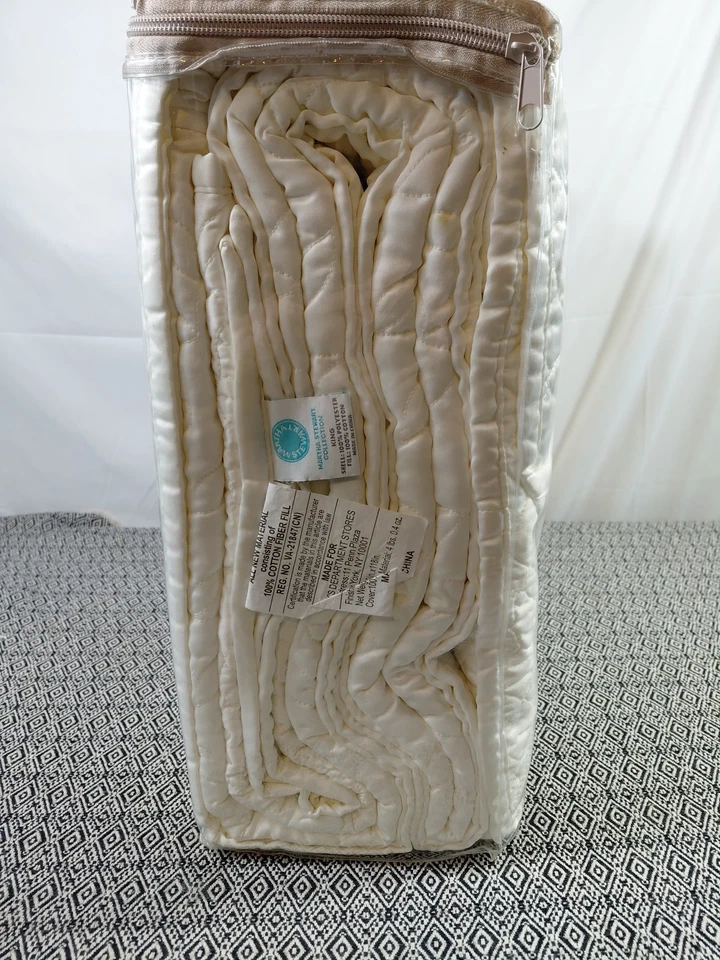 Colcha Completa Martha Stewart Colección Floración Enrejado Marfil 120" x 118" Nueva en Paquete Foto 4 de 4