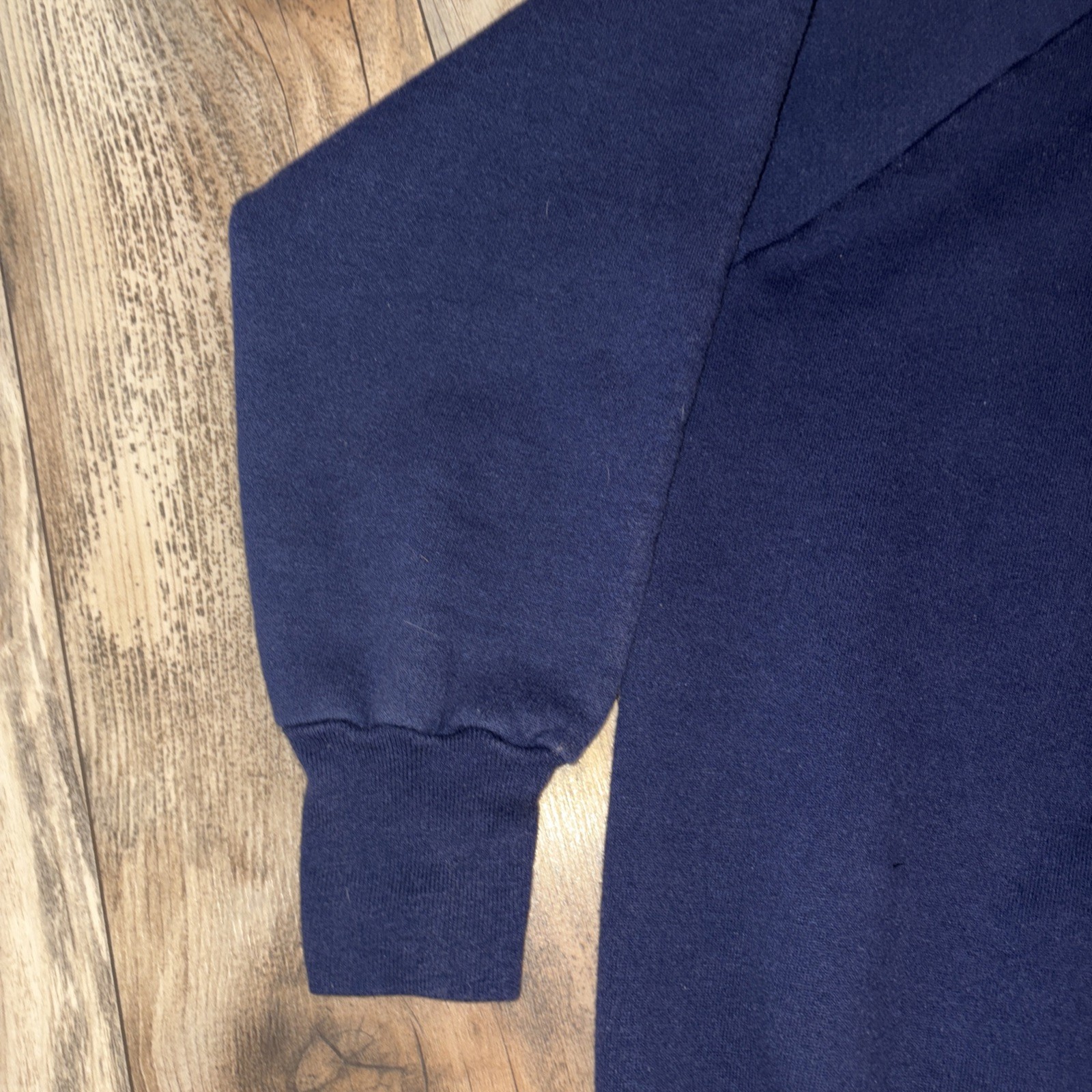 Vtg Logo 7 NY Giants NFL Hoodie Sweatshirt Men's Large Blue Pullover Retro 90s