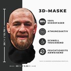 Realistische  3D-Druck Vollgesichtsmaske – Atmungsaktiv, Witz