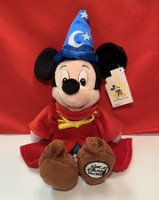 13" Sorcerer's Apprentice Mickey Mouse Walt Disney World Fantasia Bean Bag Plush