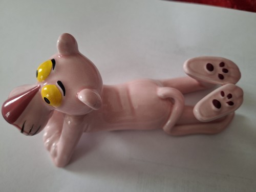 Estatuilla de cerámica vintage de United Artists Pink Panther 1982 TM&C de segunda mano - Imagen 3 de 12