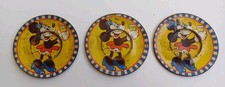 Walt Disney 1930'S Minnie Happynak Tin Tea Set  2.5" Saucers Plates x 3 England