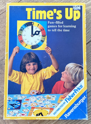 Ravensburger Time's Up lustiges Spiel zum Lernen, die Zeit zu erzählen Vintage Com