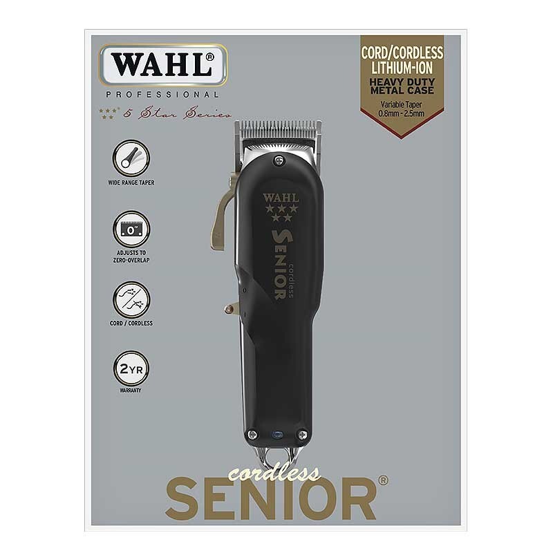 Wahl - Senior Cordless Clipper senza filo Barber barbieri tosatrice garanzia ita