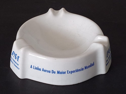 Vtg RARE PAN AM PAA PAN AMERICAN WORLD AIRWAYS Ulmer Keramik Ceramic ASHTRAY - Picture 2 of 9