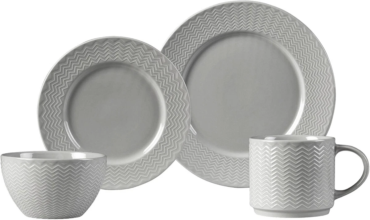 Gray dinnerware sets deals