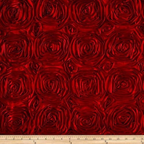 Satin Rosette 3D Rose Design Ribbon Fabric Twin,Full,Queen,King Blanket Custom - Picture 12 of 19
