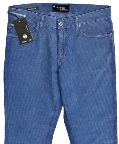 $425 NEW ITALIAN JEANS CUT 5 POCKET PANTS 34 TELERIA ZED VINTAGE WASH CORDUROY - Picture 3 of 9