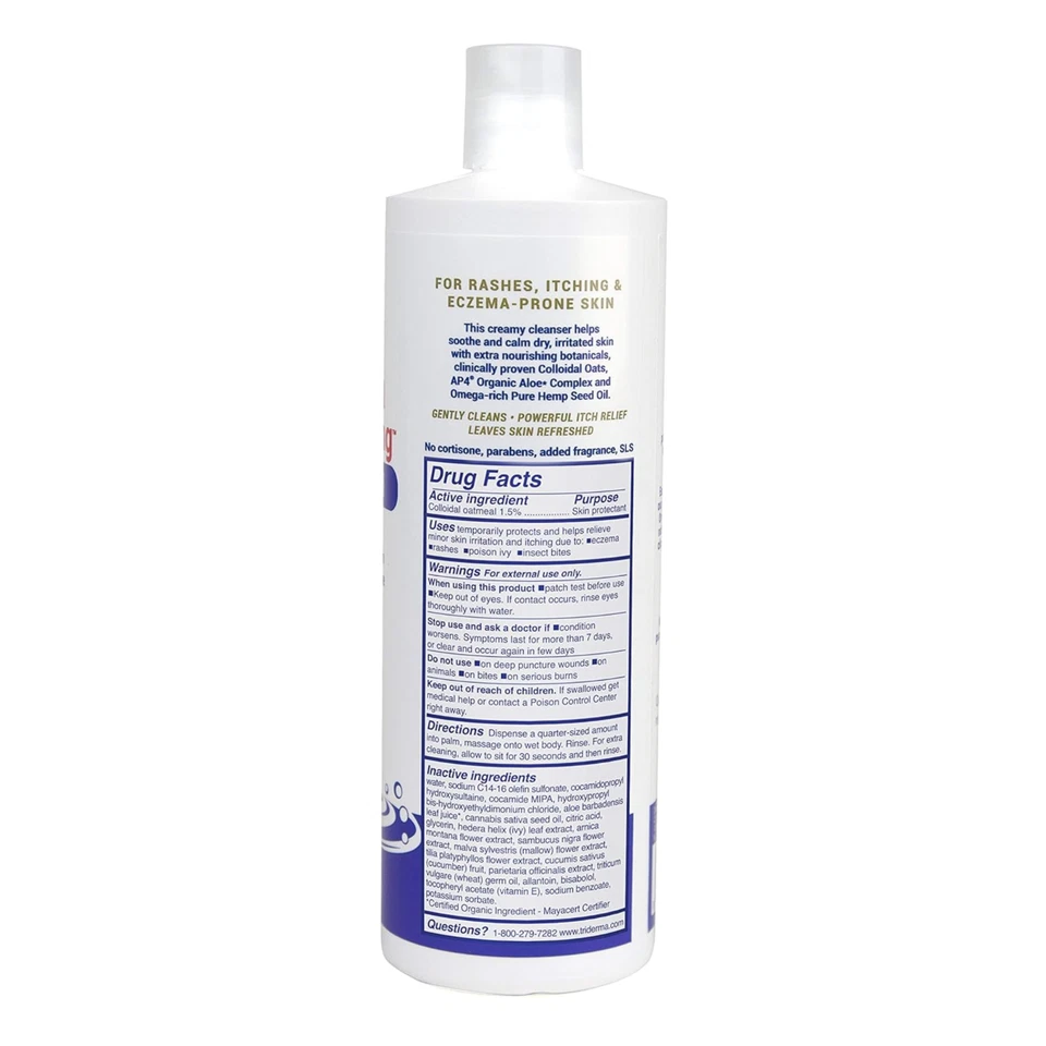 TriDerma Medicated Fast Healing Eczema Body Wash for Dry, Itchy Skin & Rashes - Image 4 of 4