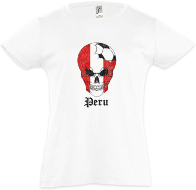 Peru Football Comet Kids Girls T-Shirt peruvian Soccer Flag World Championship