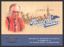 2004 Playoff Honors Fans of the Game Larry King #255FG-5