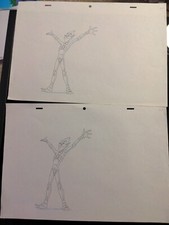 X-Men animation cel Marvel Comics production art cartoons vintage anime 90's I1