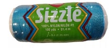 NEW RED HEART SIZZLE NYLON PARAKEET TEAL MACR...