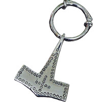 925 Silber Replikat Wikinger Thorhammer Fund Haithabu MjöLnir M. Ring Lederband