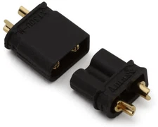 Samix XT30 Connectors (Black) (1 Male/1 Female) [SAMCXT30-001BK]